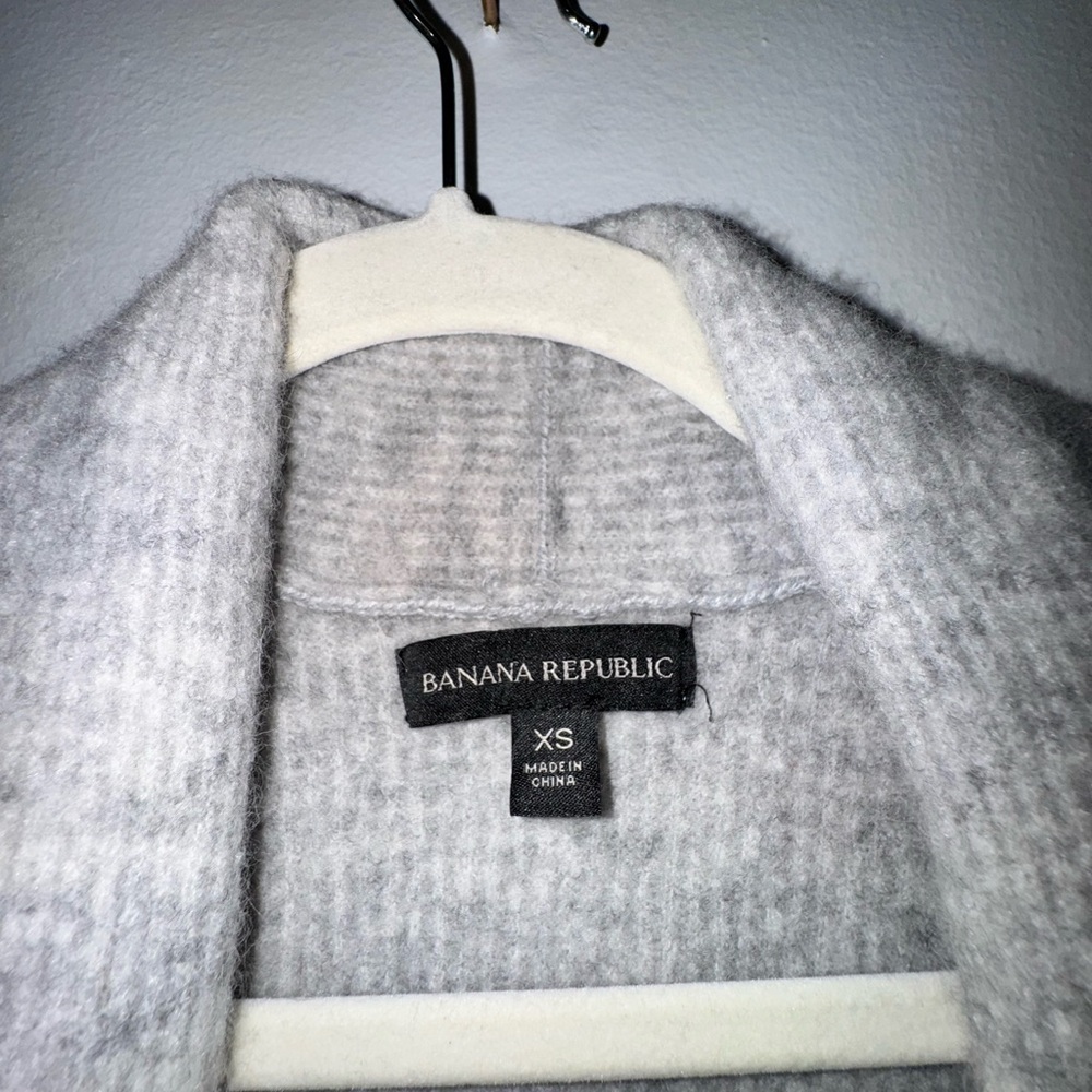 Gray Women's Cardigan Sweater - Picture 2 of 3